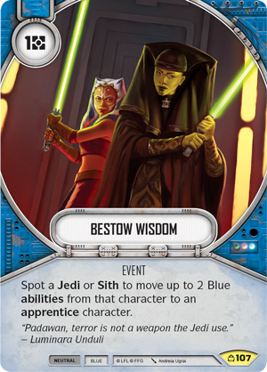 Bestow Wisdom (CM) Uncommon Star Wars Destiny Fantasy Flight Games