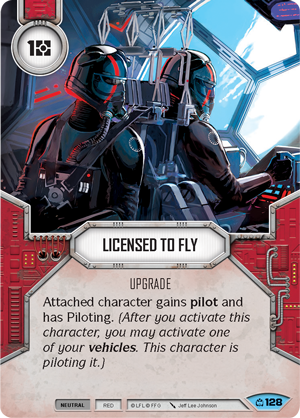 Licensed To Fly (CM) Common Star Wars Destiny Fantasy Flight Games