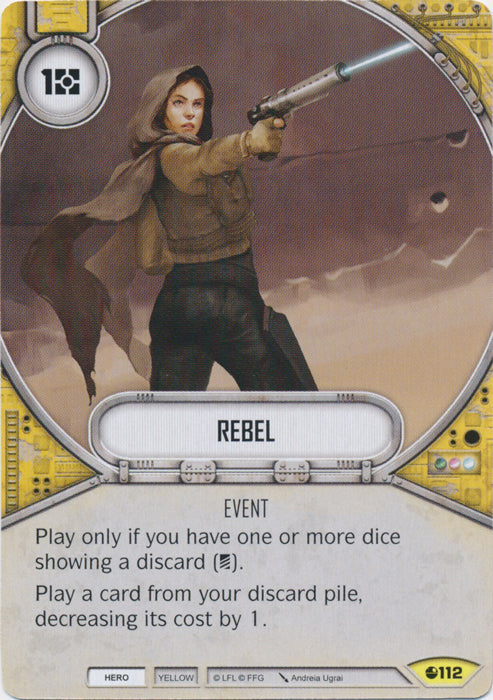 Rebel (SoR) Uncommon Star Wars Destiny Fantasy Flight Games