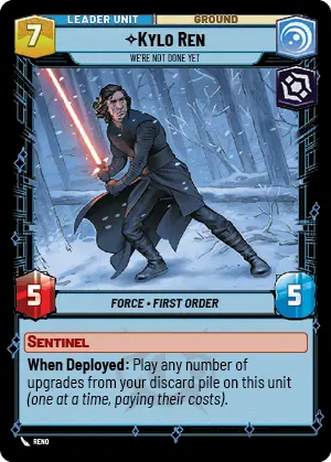 Kylo Ren - We're Not Done Yet (LOF) Rare Fantasy Flight Games Standard Non-Foil