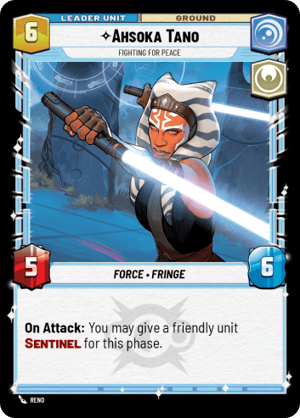 Ahsoka Tano - Fighting For Peace (LOF) Common Fantasy Flight Games Standard Non-Foil
