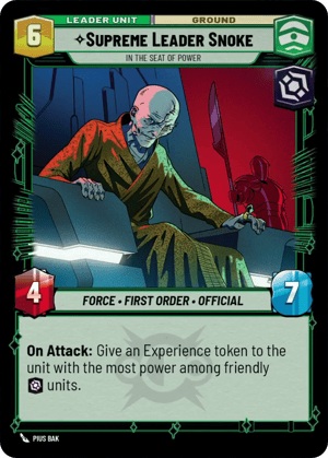 Supreme Leader Snoke - In the Seat of Power (LOF) Common Fantasy Flight Games Standard Non-Foil