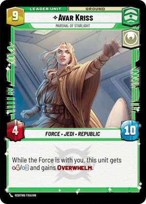 Avar Kriss - Marshal of Starlight (LOF) Rare Fantasy Flight Games Standard Non-Foil