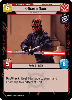 Darth Maul - Sith Revealed (LOF) Starter Fantasy Flight Games Standard Non-Foil