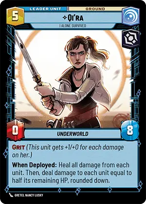 Qi'ra - I Alone Survived (SHD) Rare  Fantasy Flight Games   