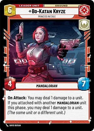 Bo-Katan Kryze - Princess In Exile (SHD) Rare Star Wars Unlimited Fantasy Flight Games   