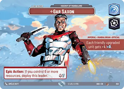 Gar Saxon - Viceroy of Mandalore (SHD) Common  Fantasy Flight Games Showcase Foil 