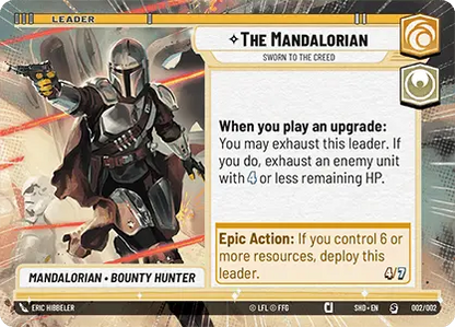 The Mandalorian - Sworn to the Creed (SHD) Starter  Fantasy Flight Games Promo Foil 