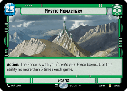 Mystic Monastery (LOF) Rare Fantasy Flight Games Standard Non-Foil
