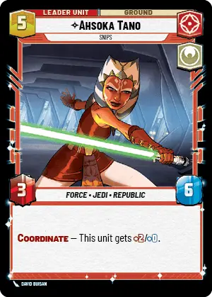 Ahsoka Tano - Snips (TWI) Starter Star Wars Unlimited Fantasy Flight Games   