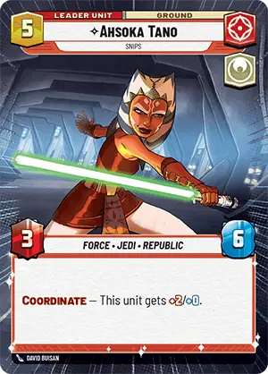 Ahsoka Tano - Snips (TWI) Starter Star Wars Unlimited Fantasy Flight Games   