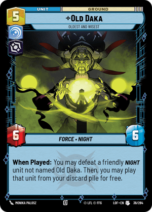 Old Daka - Oldest and Wisest (LOF) Uncommon Fantasy Flight Games Standard Non-Foil