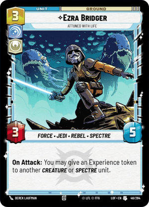 Ezra Bridger - Attuned With Life (LOF) Uncommon Fantasy Flight Games Standard Non-Foil