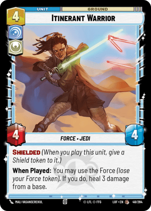 Itinerant Warrior (LOF) Common Fantasy Flight Games Standard Non-Foil