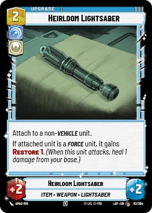Heirloom Lightsaber (LOF) Common Fantasy Flight Games Standard Non-Foil