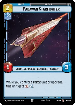 Padawan Starfighter (LOF) Common Fantasy Flight Games Standard Non-Foil