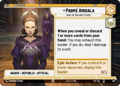 Padmé Amidala - What Do You Have to Hide? (SEC) Starter Fantasy Flight Games