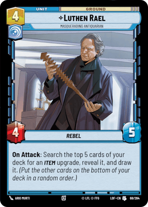 Luthen Rael - Masquerading Antiquarian (LOF) Uncommon Fantasy Flight Games Standard Non-Foil