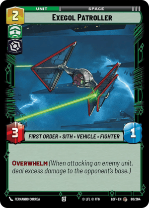 Exegol Patroller (LOF) Common Fantasy Flight Games Standard Non-Foil