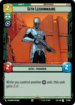 Sith Legionnaire (LOF) Uncommon Fantasy Flight Games Standard Non-Foil
