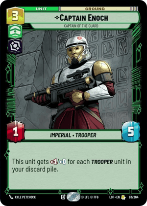 Captain Enoch - Captain of the Guard (LOF) Rare Fantasy Flight Games Standard Non-Foil