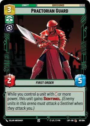 Praetorian Guard (LOF) Common Fantasy Flight Games Standard Non-Foil
