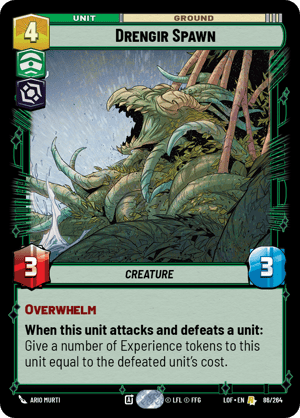 Drengir Spawn (LOF) Rare Fantasy Flight Games Standard Non-Foil