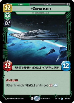 Supremacy - Of Unimaginable Size (LOF) Legendary Fantasy Flight Games Standard Non-Foil