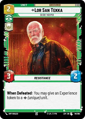 Lor San Tekka - Secret Keeper (LOF) Uncommon Fantasy Flight Games Standard Non-Foil