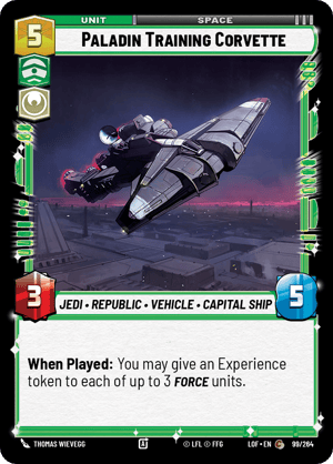 Paladin Training Corvette (LOF) Common Fantasy Flight Games Standard Non-Foil