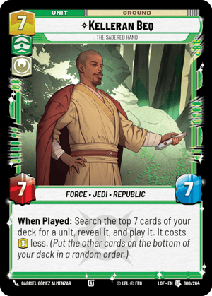 Kelleran Beq - The Sabered Hand (LOF) Uncommon Fantasy Flight Games Standard Non-Foil