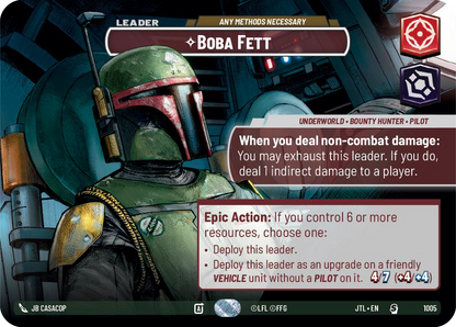 Boba Fett - Any Methods Necessary (JTL) Starter Fantasy Flight Games Showcase Foil
