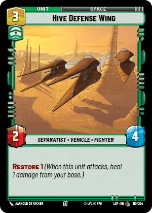 Hive Defense Wing (LOF) Common Fantasy Flight Games Standard Non-Foil