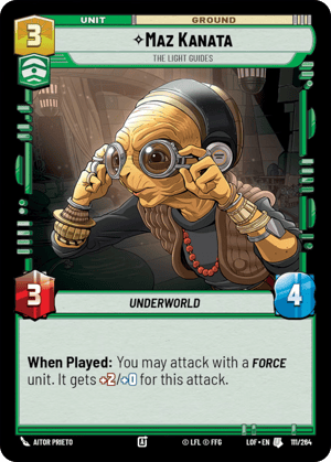 Maz Kanata - The Light Guides (LOF) Uncommon Fantasy Flight Games Standard Non-Foil