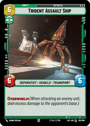 Trident Assault Ship (LOF) Common Fantasy Flight Games Standard Non-Foil