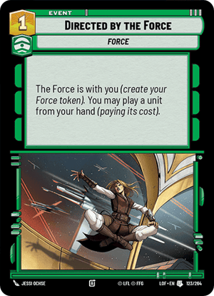Directed by the Force (LOF) Uncommon Fantasy Flight Games Standard Non-Foil