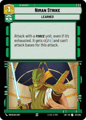 Niman Strike (LOF) Uncommon Fantasy Flight Games Standard Non-Foil