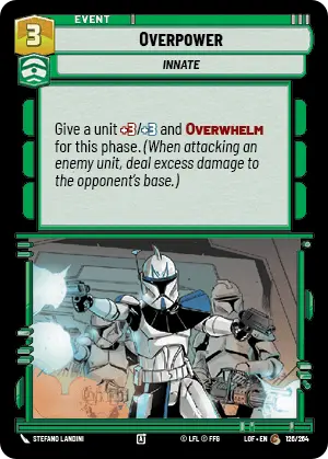 Overpower (LOF) Common Fantasy Flight Games Standard Non-Foil