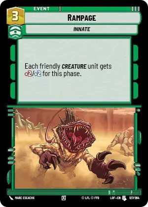 Rampage (LOF) Uncommon Fantasy Flight Games Standard Non-Foil