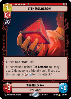 Sith Holocron (LOF) Rare Fantasy Flight Games Standard Non-Foil