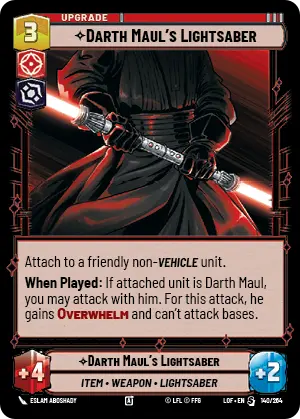 Darth Maul's Lightsaber (LOF) Starter Fantasy Flight Games Standard Non-Foil