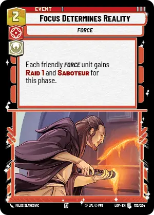 Focus Determines Reality (LOF) Uncommon Fantasy Flight Games Standard Non-Foil