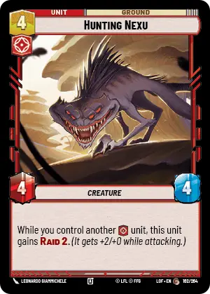 Hunting Nexu (LOF) Common Fantasy Flight Games Standard Non-Foil