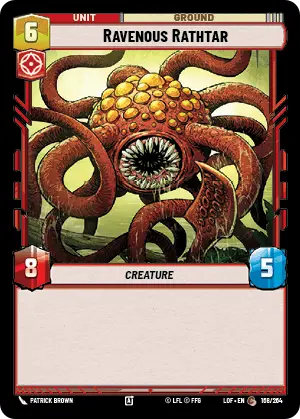 Ravenous Rathtar (LOF) Common Fantasy Flight Games Standard Non-Foil