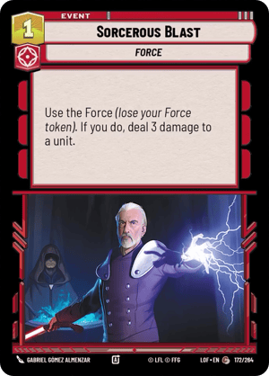 Sorcerous Blast (LOF) Common Fantasy Flight Games Standard Non-Foil