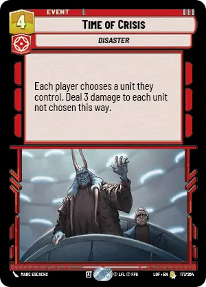 Time of Crisis (LOF) Rare Fantasy Flight Games Standard Non-Foil