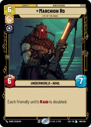 Marchion Ro - Eye of the Nihil (LOF) Legendary Fantasy Flight Games Standard Non-Foil