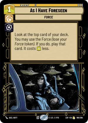 As I Have Foreseen (LOF) Rare Fantasy Flight Games Standard Non-Foil