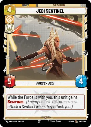Jedi Sentinel (LOF) Common Fantasy Flight Games Standard Non-Foil
