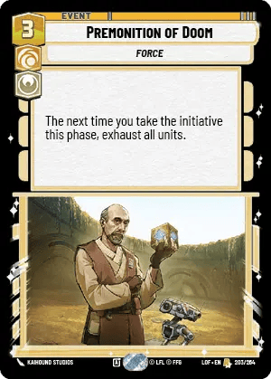Premonition of Doom (LOF) Rare Fantasy Flight Games Standard Non-Foil